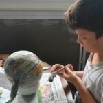 réalisation d'un masque en papier maché